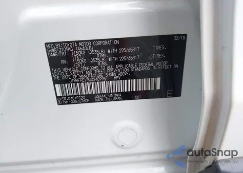 2018 Toyota Rav4 Xle from USA, damaged, VIN JTMRFREV9JD240995